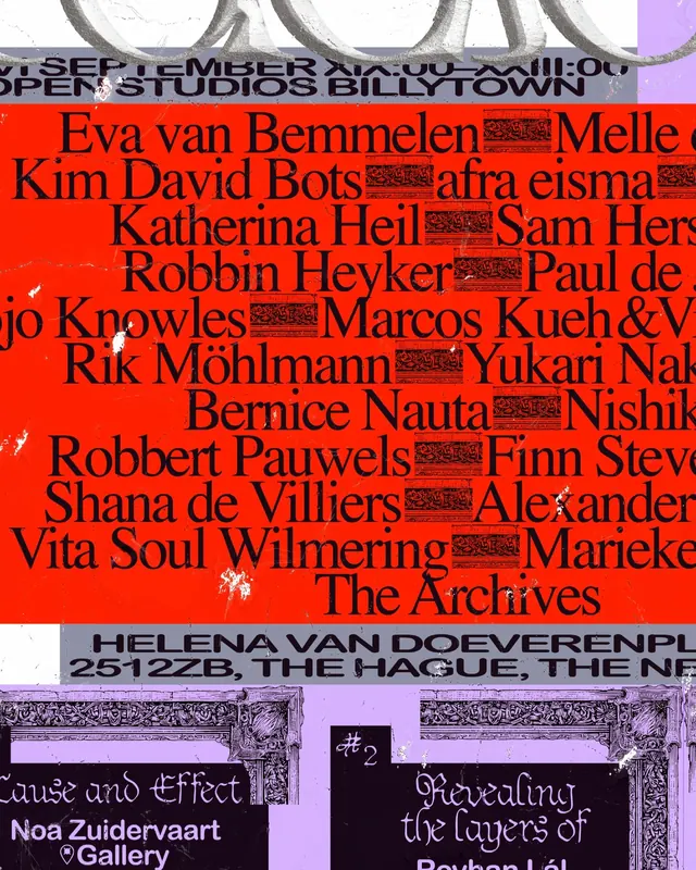 The Archives exhibition poster, editorial, high-contrast, vibrant