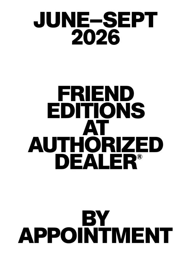 Gallery event poster with bold black typography, minimal, swiss, dark