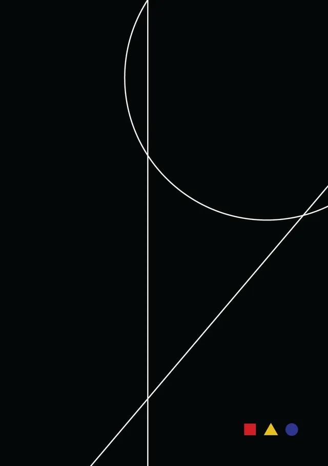 Vintage Bauhaus Typography and Design Element, swiss, geometric, monochrome