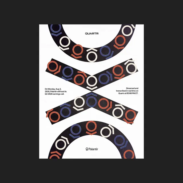 Palantir x Quartr Campaign Posters, geometric, dark