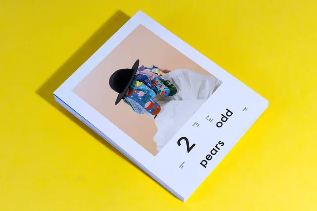 Bold editorial book cover with product photography, playful, editorial, vibrant