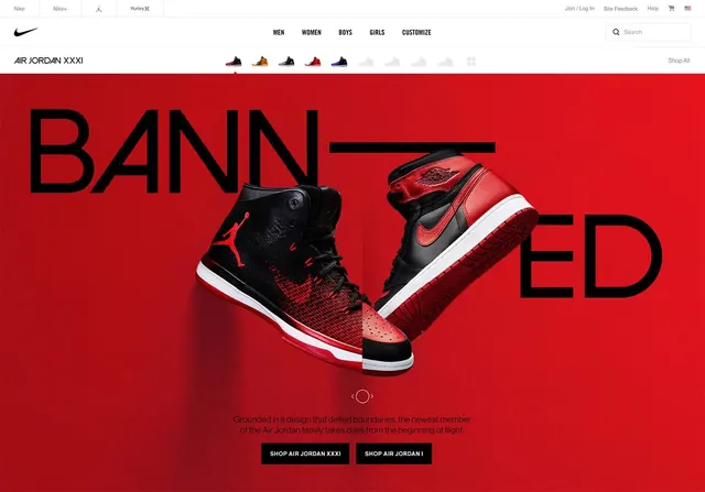 Banned Sneakers Editorial Layout