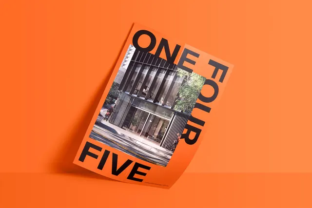 One of Five Graphic Design, maximalist, brutalist, vibrant