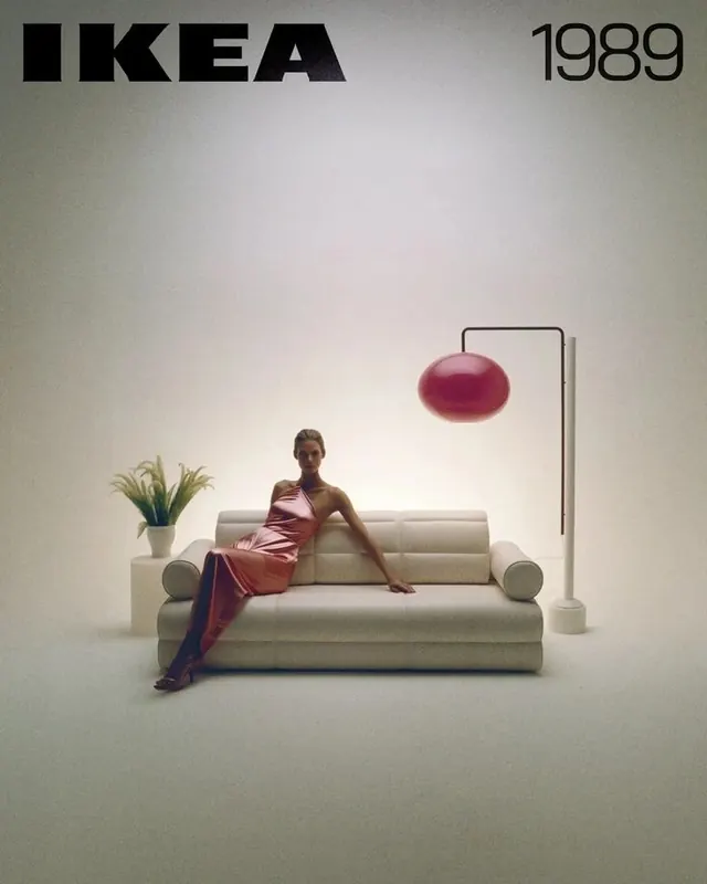 IKEA 1989 furniture campaign advertisement, editorial, minimal, light