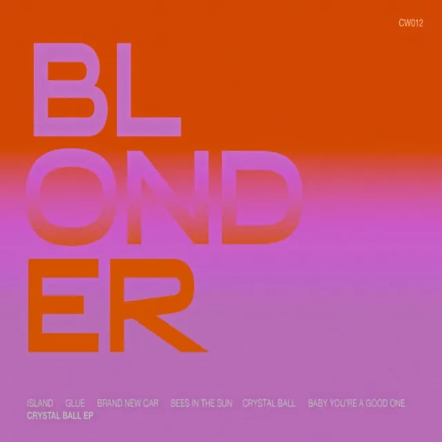 Blend Ender music poster — vibrant gradient typography, gradient-heavy, display, vibrant