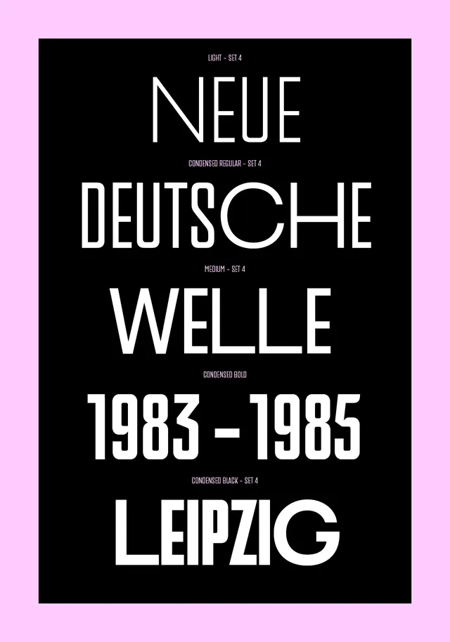 Neue Deutsche Welle Typography Poster