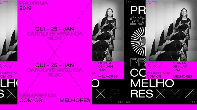 Proxxima 2019 event poster collage, editorial, vibrant, vibrant