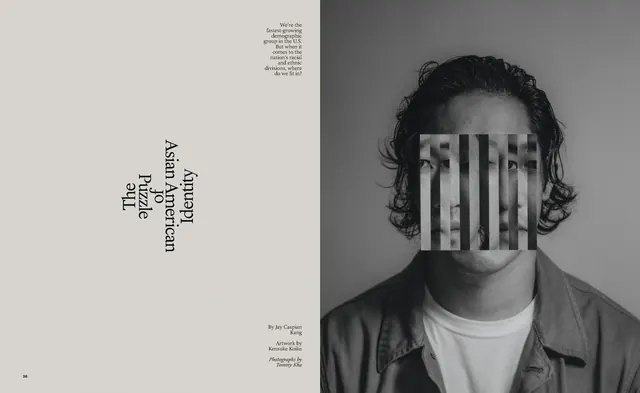 Typography and Portrait Composition, minimal, brutalist, monochrome