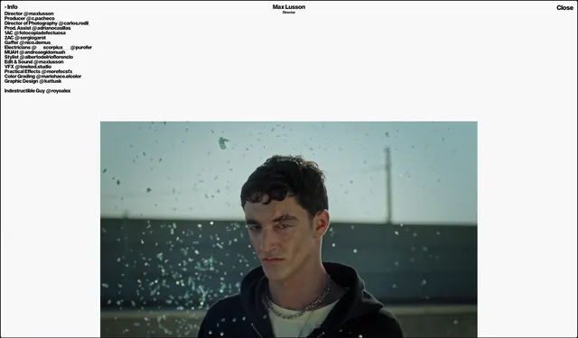 Cinematic Portrait Layout