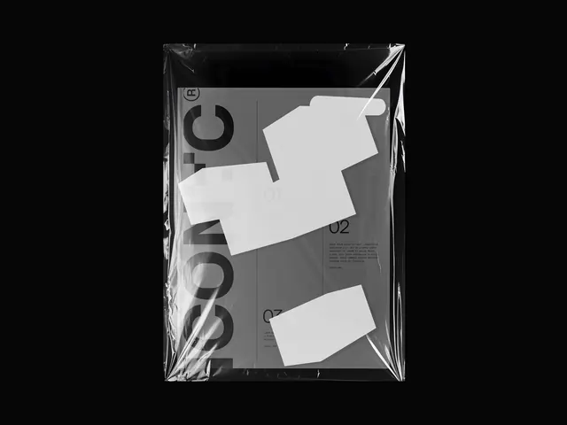 Monochrome Collage Packaging, brutalist, monochrome, monochrome