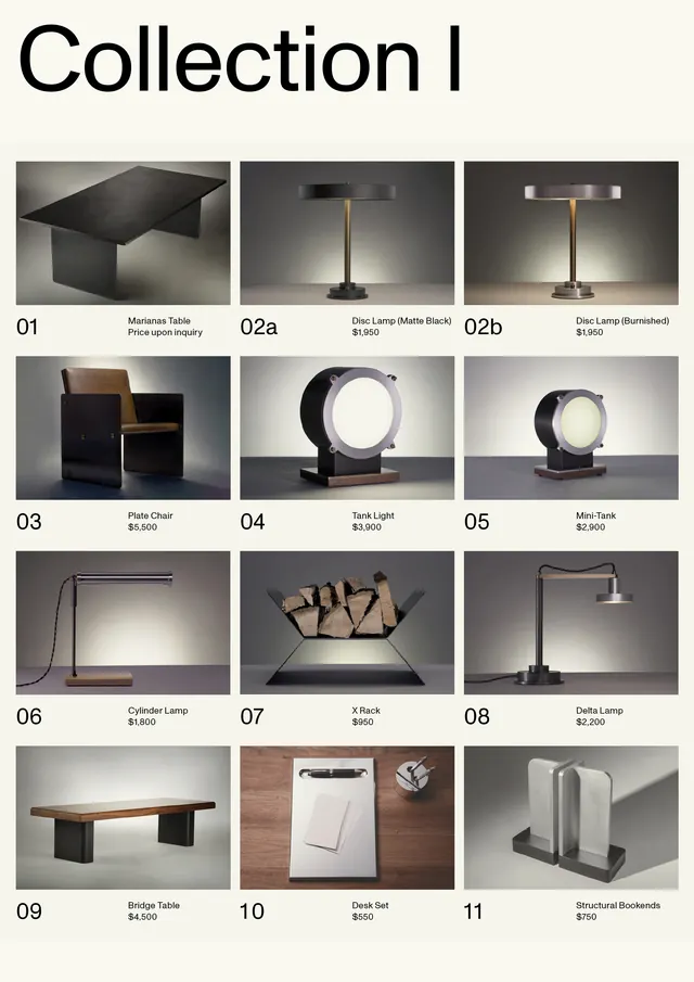 APD furniture collection catalog, minimal, corporate-clean, light
