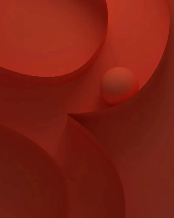 Abstract red geometric forms poster, abstract, geometric, monochrome