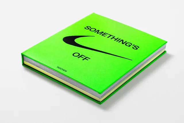 Nike x Virgil Abloh ICONS Book Cover, editorial, geometric, vibrant