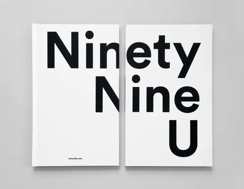 Typographic poster diptych, minimal, typography, monochrome