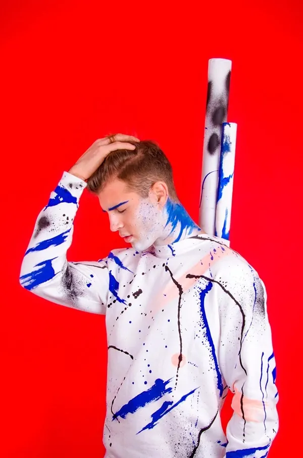 Bold graphic design with primary accent color, bold, graphic, vibrant