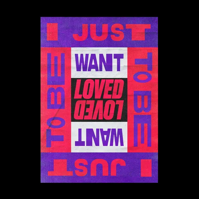 Thug Tears bold neon typography poster, editorial, bold, vibrant