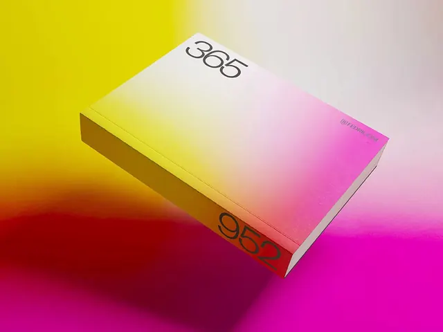 Visuelle identity cardboard box, minimal, 3d-render, vibrant