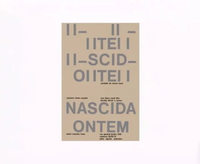 Documentary poster with minimalist typography, editorial, minimal, muted