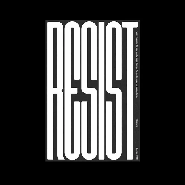 Dank Type bold geometric poster, editorial, bold, dark