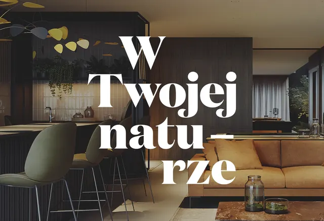 Interior design typography overlay, photographic, editorial, warm