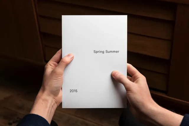 Ever Reve fashion lookbook spread—minimalist typography, minimal, editorial, warm