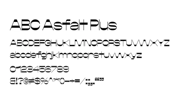 ABC Asfalt Plus, modern, geometric