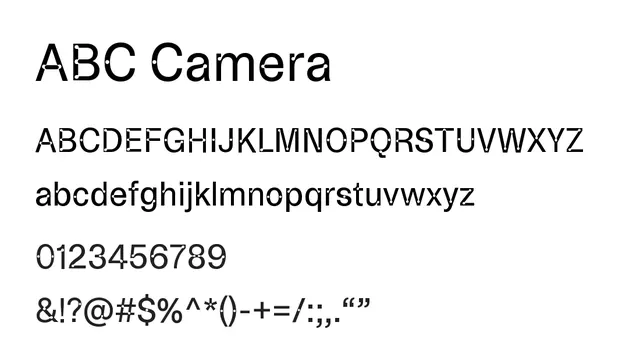 ABC Camera, modern, clean