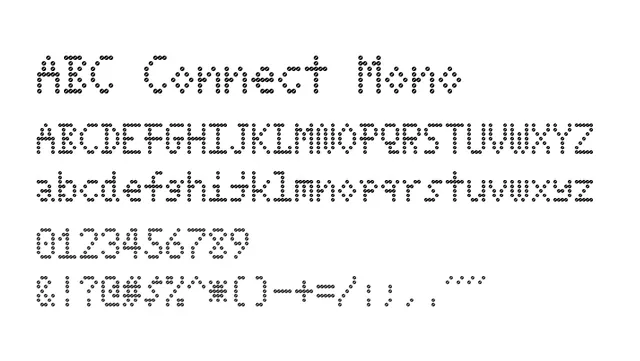 ABC Connect Mono, experimental, playful