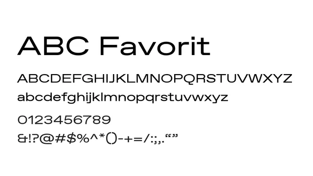 ABC Favorit, modern, geometric