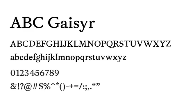 ABC Gaisyr, classic, elegant