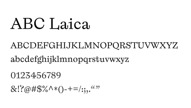 ABC Laica, elegant, editorial