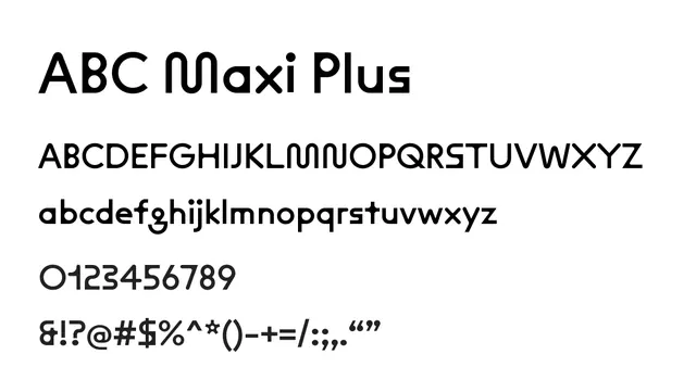 ABC Maxi Plus, modern, clean
