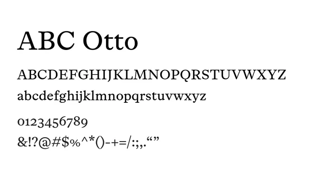 ABC Otto, elegant, refined