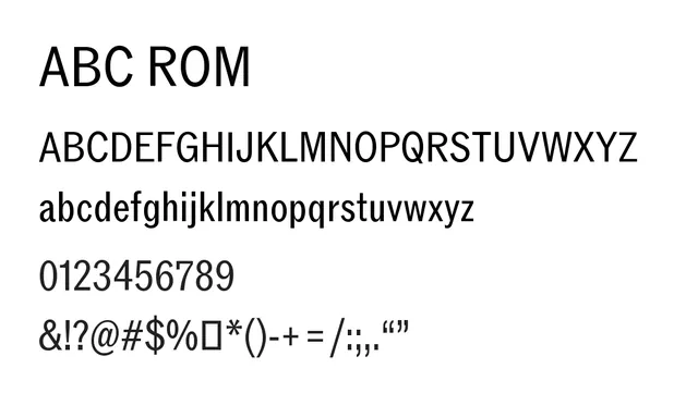 ABC ROM, clean, geometric