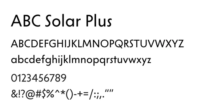 ABC Solar Plus, modern, warm