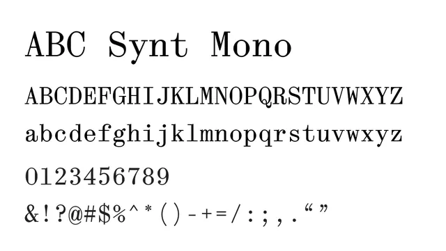 ABC Synt Mono, technical, refined