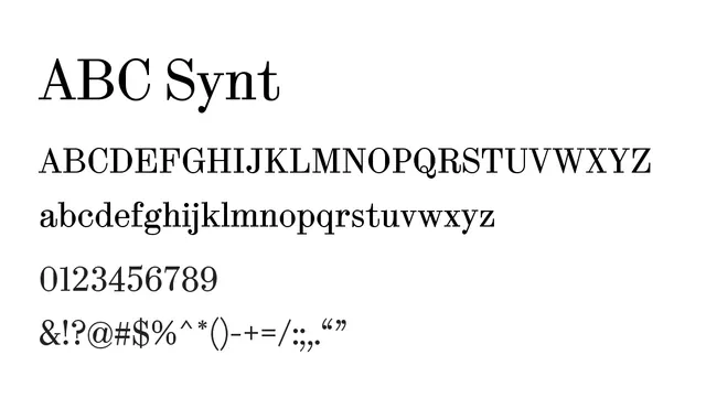 ABC Synt, clean, modern