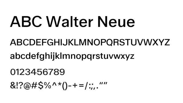 ABC Walter Neue, modern, geometric