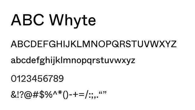 ABC Whyte, modern, clean