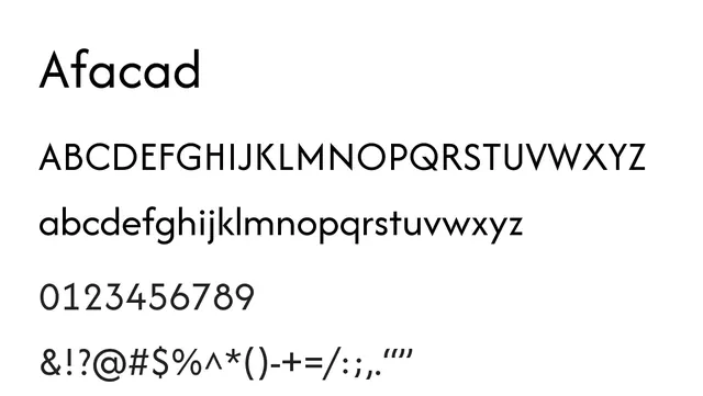 Afacad, modern, clean