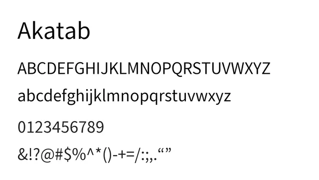 Akatab, modern, clean