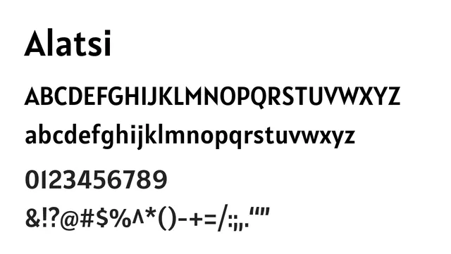 Alatsi, bold, geometric