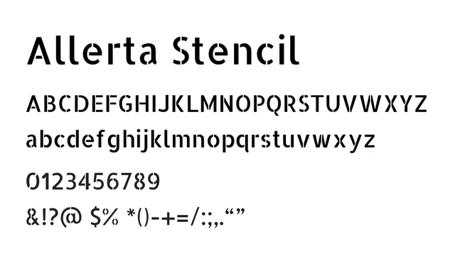 Allerta Stencil, modern, geometric