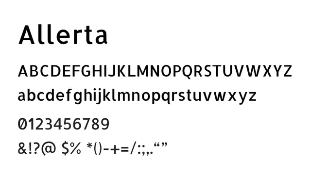 Allerta, modern, clean