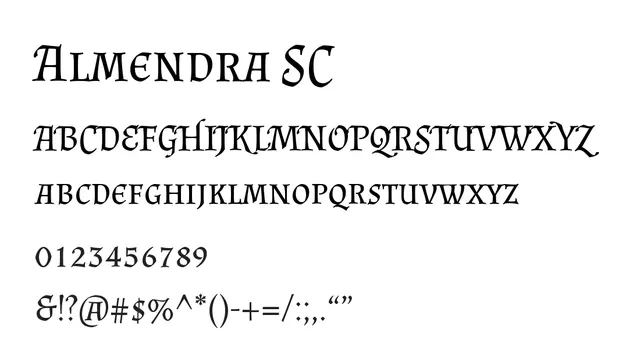 Almendra SC, elegant, refined