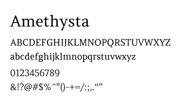 Amethysta, elegant, high-contrast