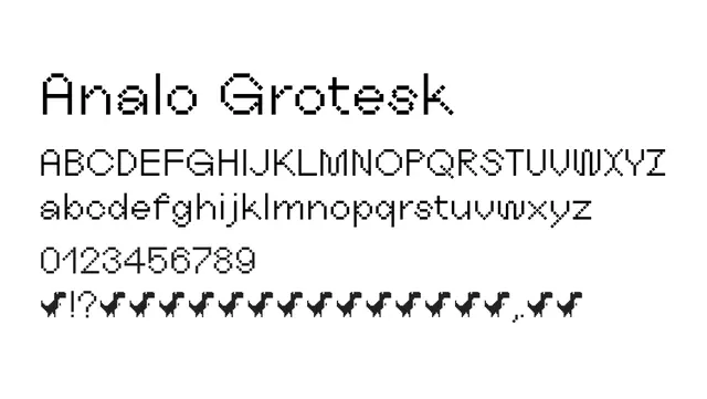 Analo Grotesk, technical, modern