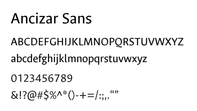 Ancizar Sans, modern, neutral