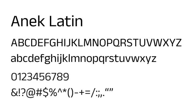 Anek Latin, modern, clean