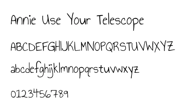 Annie Use Your Telescope, playful, informal